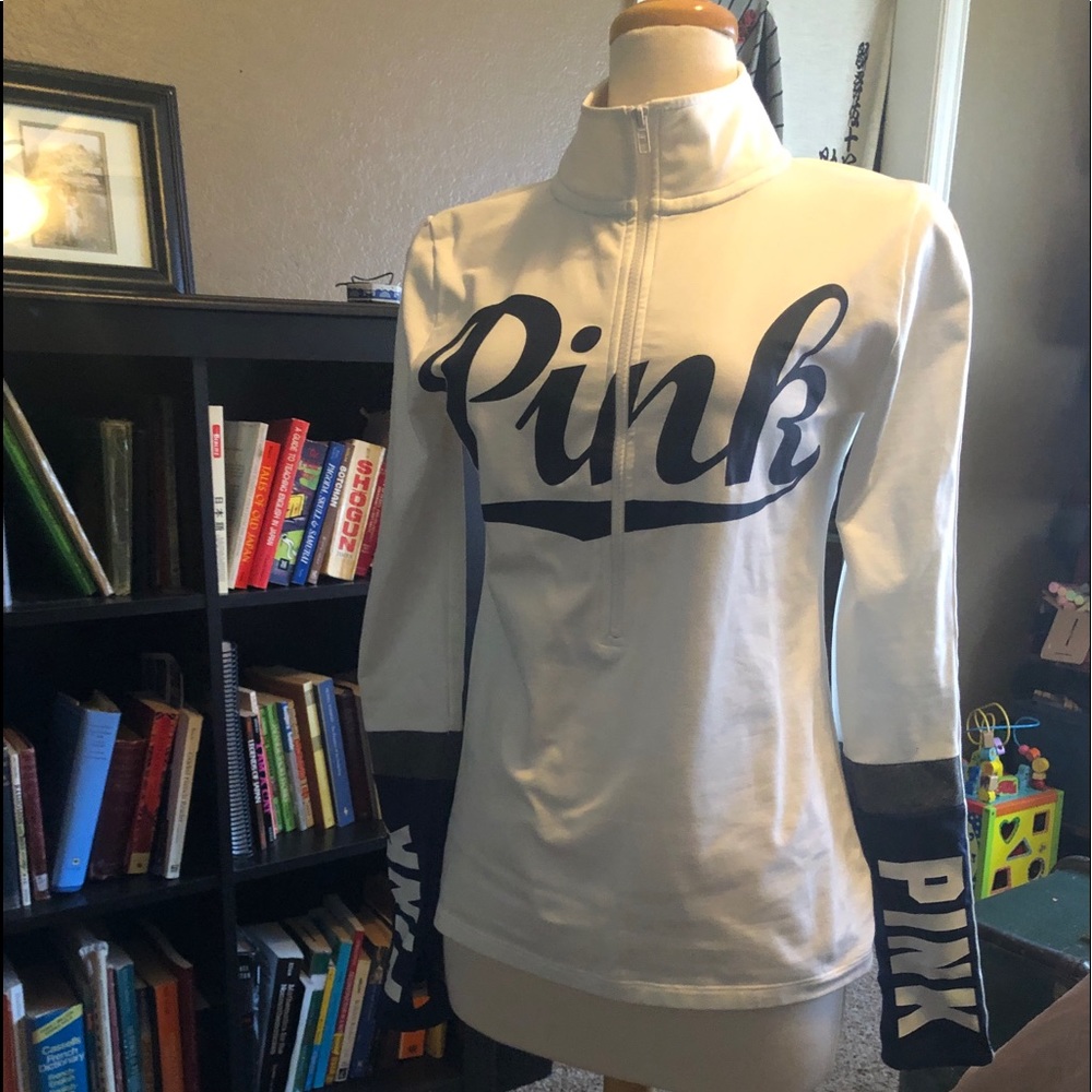 PINK 3/4 zip pullover